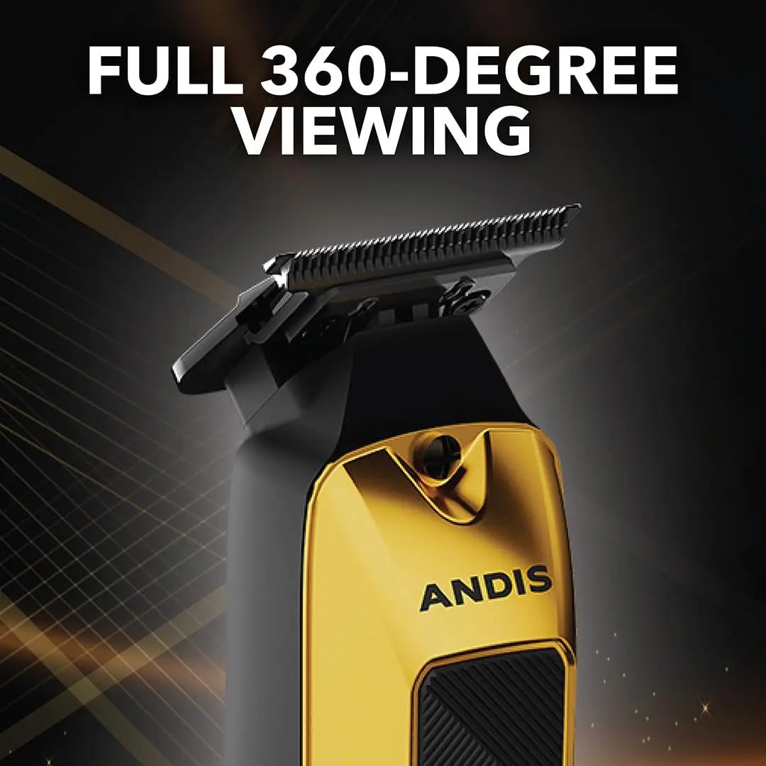 Andis 562310 Phenom Professional Cord/Cordless Trimmer, Gold - BUYBARBER.COM