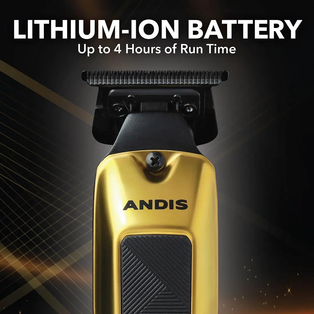 Andis 562310 Phenom Professional Cord/Cordless Trimmer, Gold - BUYBARBER.COM