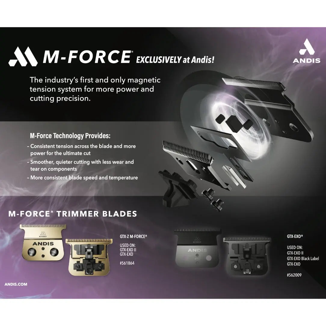 Andis PHENOM Trimmer Replacement T-Blade (DLC Deep-Tooth) – FRS-T Andis