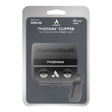 “Close-up of DLC-coated 22-tooth Phaze Blade for Andis PHENOM clipper.”