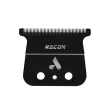 Andis Black hair trimmer blade with 'RECON' branding on a white background