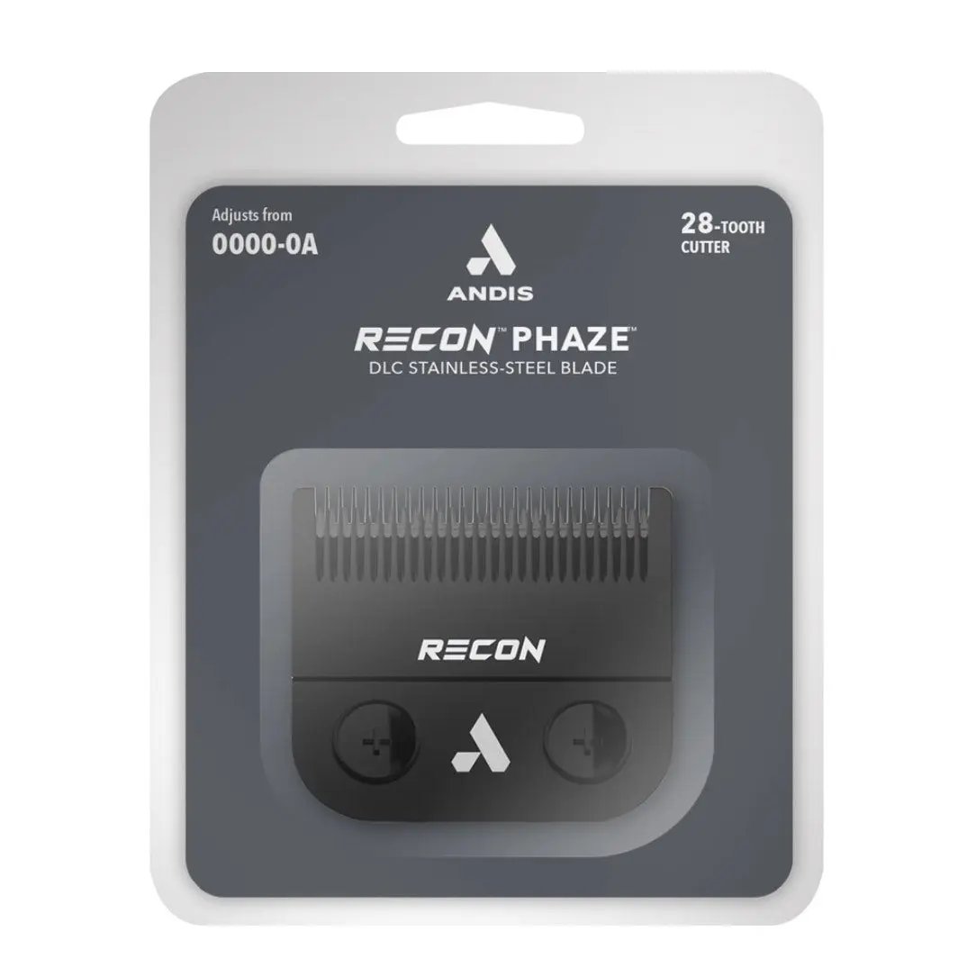 Andis Recon Phaze blade packaging on a white background