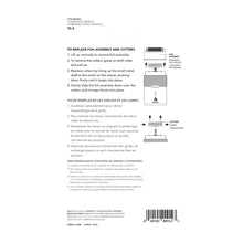 Instructions for replacing foil assembly and cutters on a product, with text and diagrams FOR ANDIS ProFoil Plus II Replacement Foil 