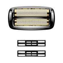 ProFoil Plus II Replacement Foil  Shaver head with two gold blades and two black grids on a white background