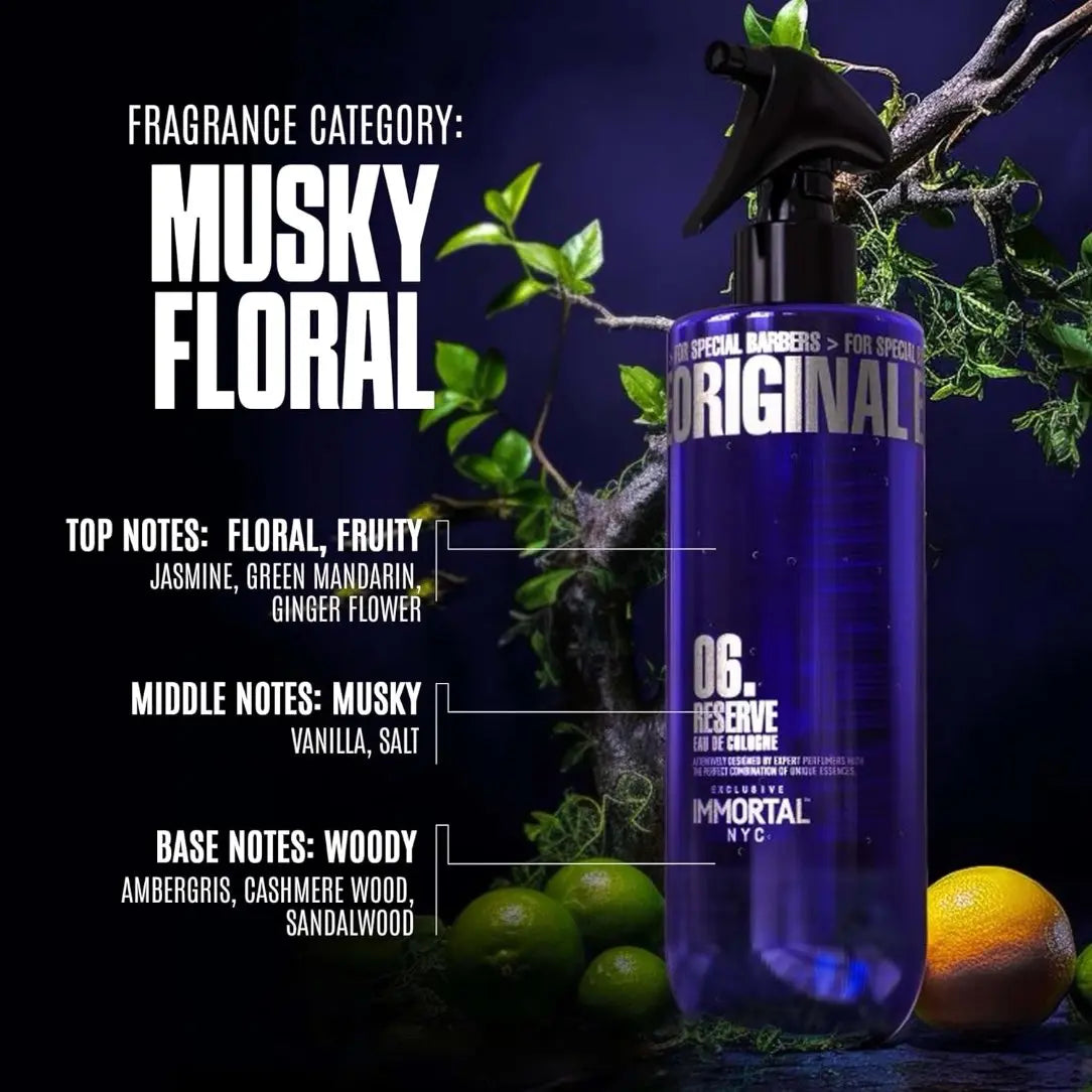 IMMORTAL NYC Reserve Cologne Aftershave No.6 | Power & Command Fragrance IMMORTAL NYC