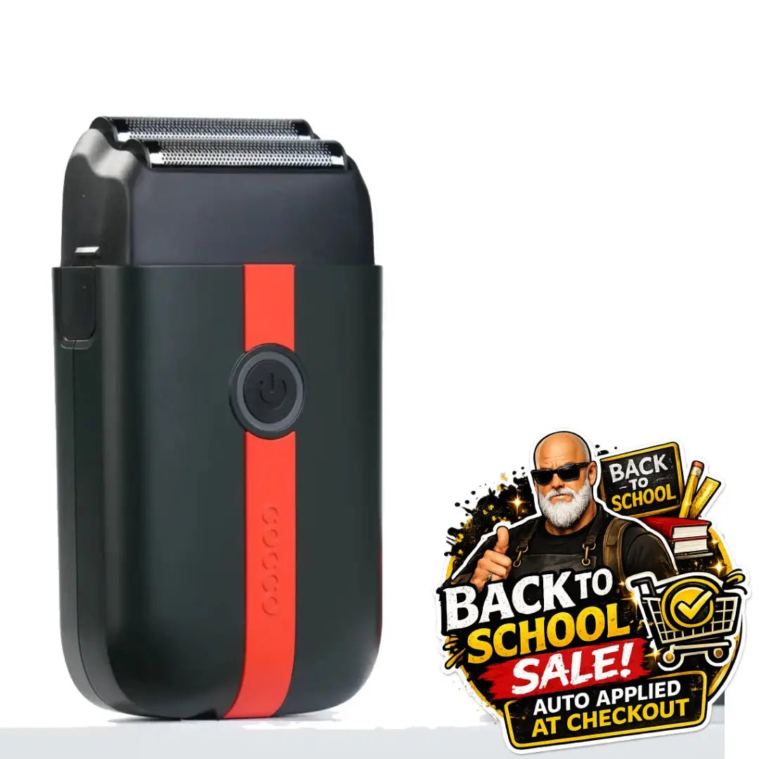 Shaver (Black/Red Stripe) Dual Foil -  Veloce Lite shaver cocco