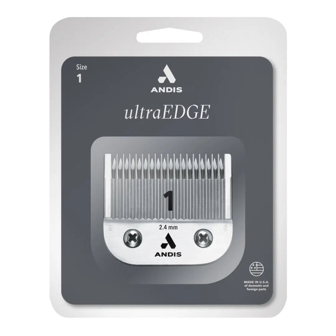 Andis 64070 UltraEdge Detachable Clipper Blade – Size 1, Carbon-Infused Steel - BUYBARBER.COM