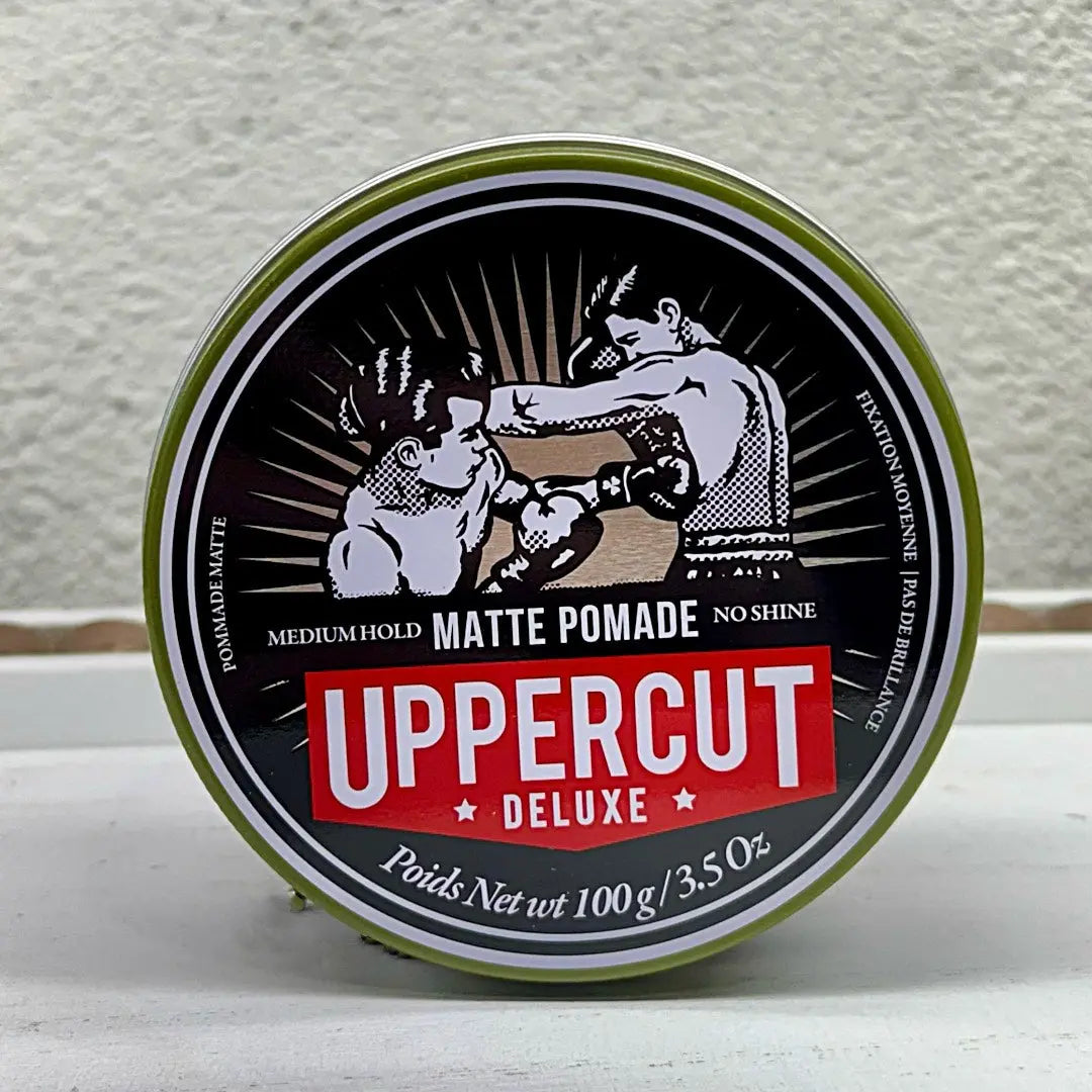 Uppercut Matte Pomade | Medium Hold, Natural Matte Finish, 3.5oz - BUYBARBER.COM