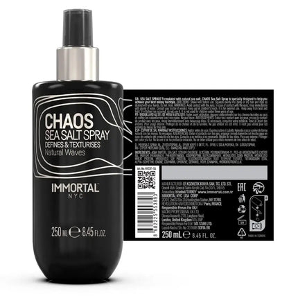 Immortal NYC Chaos Sea Salt Spray – Define & Texturize with Natural Waves IMMORTAL NYC