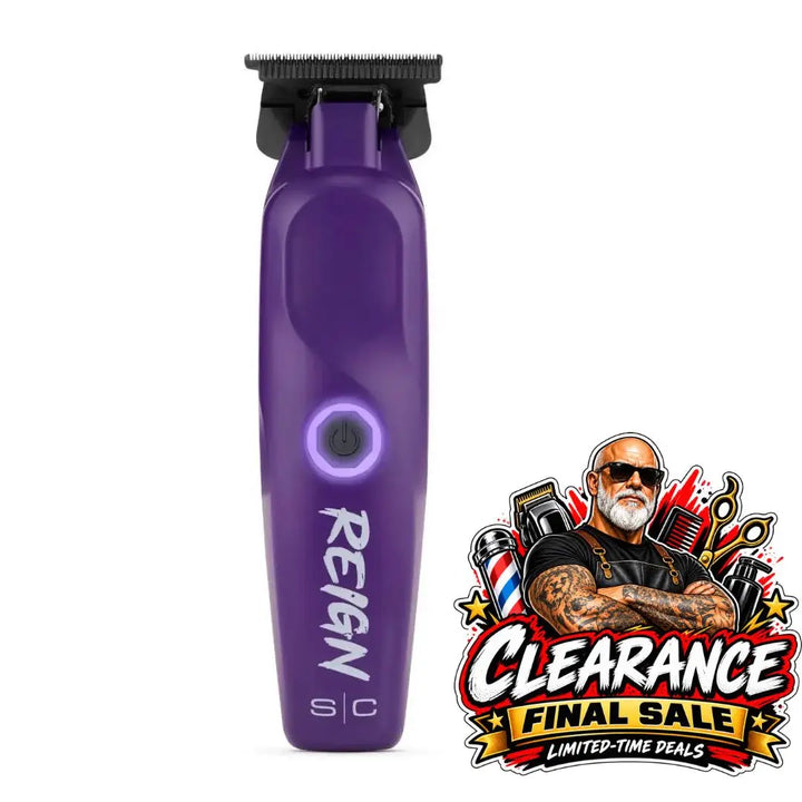 Purple Reign Professional Hair Trimmer Digital Brushless Motor Stylecraft