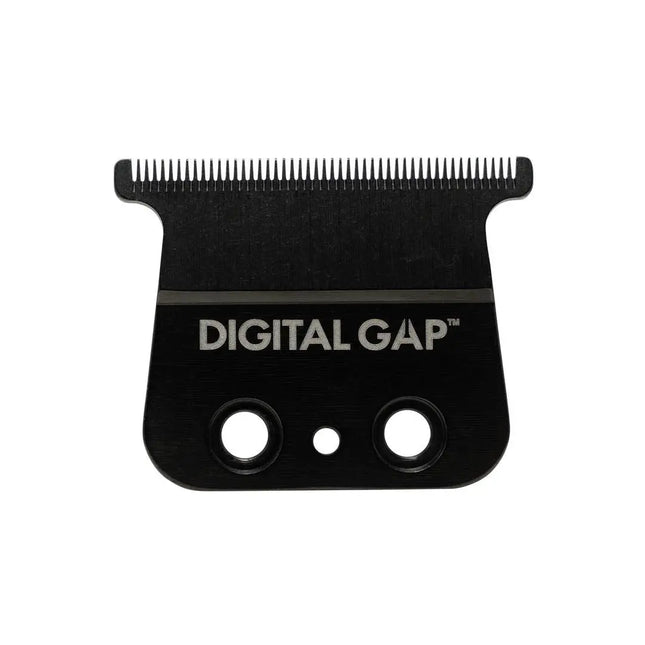 Black grooming comb with 'Digital Gap' branding on a white background
