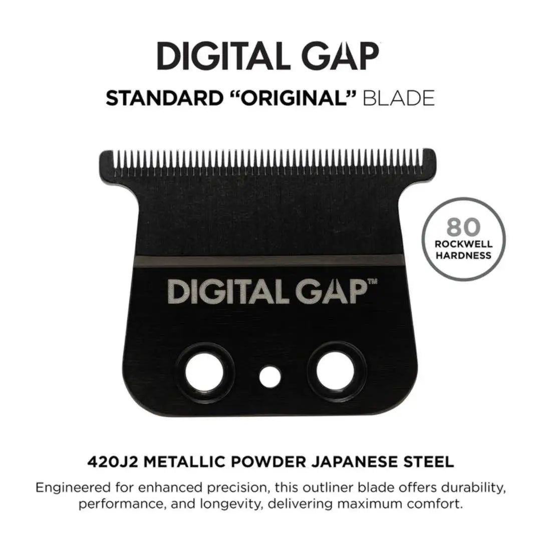 Digital Gap standard 'original' blade with metallic powder Japanese steel on a white background
