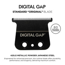 Digital Gap standard 'original' blade with metallic powder Japanese steel on a white background