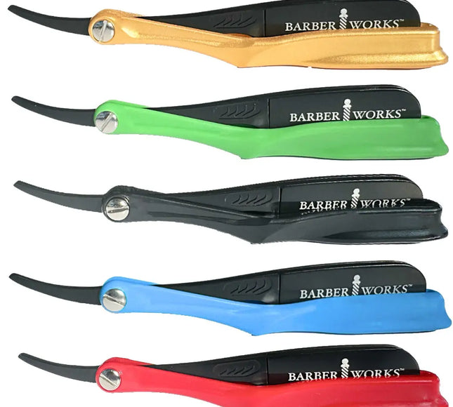 Barber Works Professional Razor Holder – Ultra 3mm Exposed | Superior Grip & Safety Hinge Design Barber Works