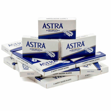 Astra Stainless Double Edge Razor Blades (100 Blades) Astra Premium