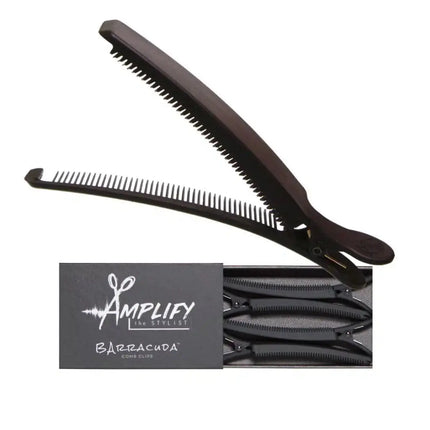 Barracuda Comb Clips 4-Pack – Comb-Top, No-Slip Hair Clips - BUYBARBER.COM