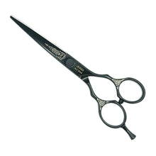Professional Japanese Black Hair Cutting Shears | Tribal Series | 6 Inch | 440C BUYBARBER.COM