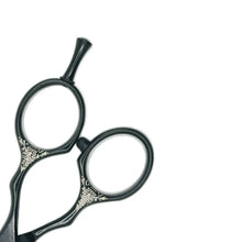 Professional Japanese Black Hair Cutting Shears | Tribal Series | 6 Inch | 440C BUYBARBER.COM