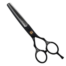 Professional Japanese Black Hair Thinning Shears | Hand Made | 6 Inch BUYBARBER.COM