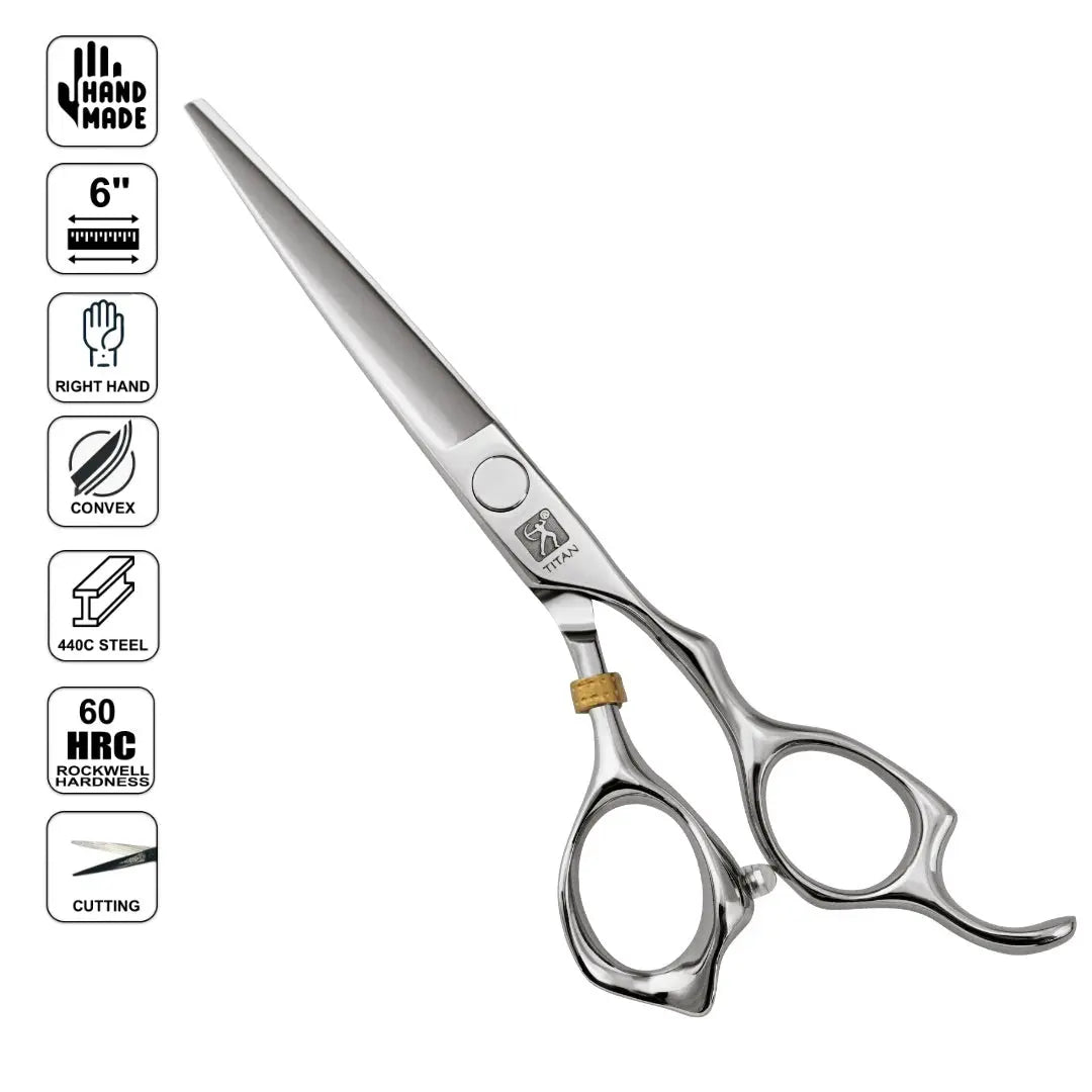 Professional Japanese Hair Cutting Shears | Hand Made | 6 Inch | 440C Stainless Steel - BUYBARBER.COM