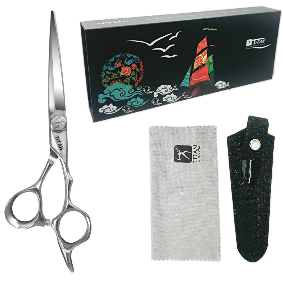Professional Japanese Cobalt Hair Cutting Shears | Hand Made | 440C | 6 Inch - BUYBARBER.COM