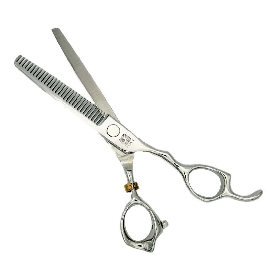 Professional Japanese Hair Thinning Shears | Hand Made | 6 Inch | 440C Stainless Steel - BUYBARBER.COM