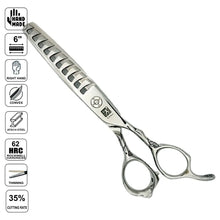 Professional Japanese 10 Teeth Micro-Cut Hair Thinning Shears | 440C | 6 Inch - BUYBARBER.COM