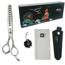 Professional Japanese 10 Teeth Micro-Cut Hair Thinning Shears | 440C | 6 Inch - BUYBARBER.COM