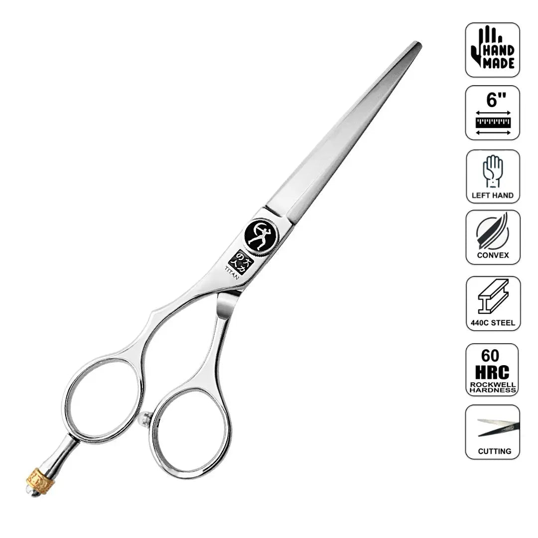 Hand Made Japan Left Hand Hair Cutting Shears 6" - BUYBARBER.COM