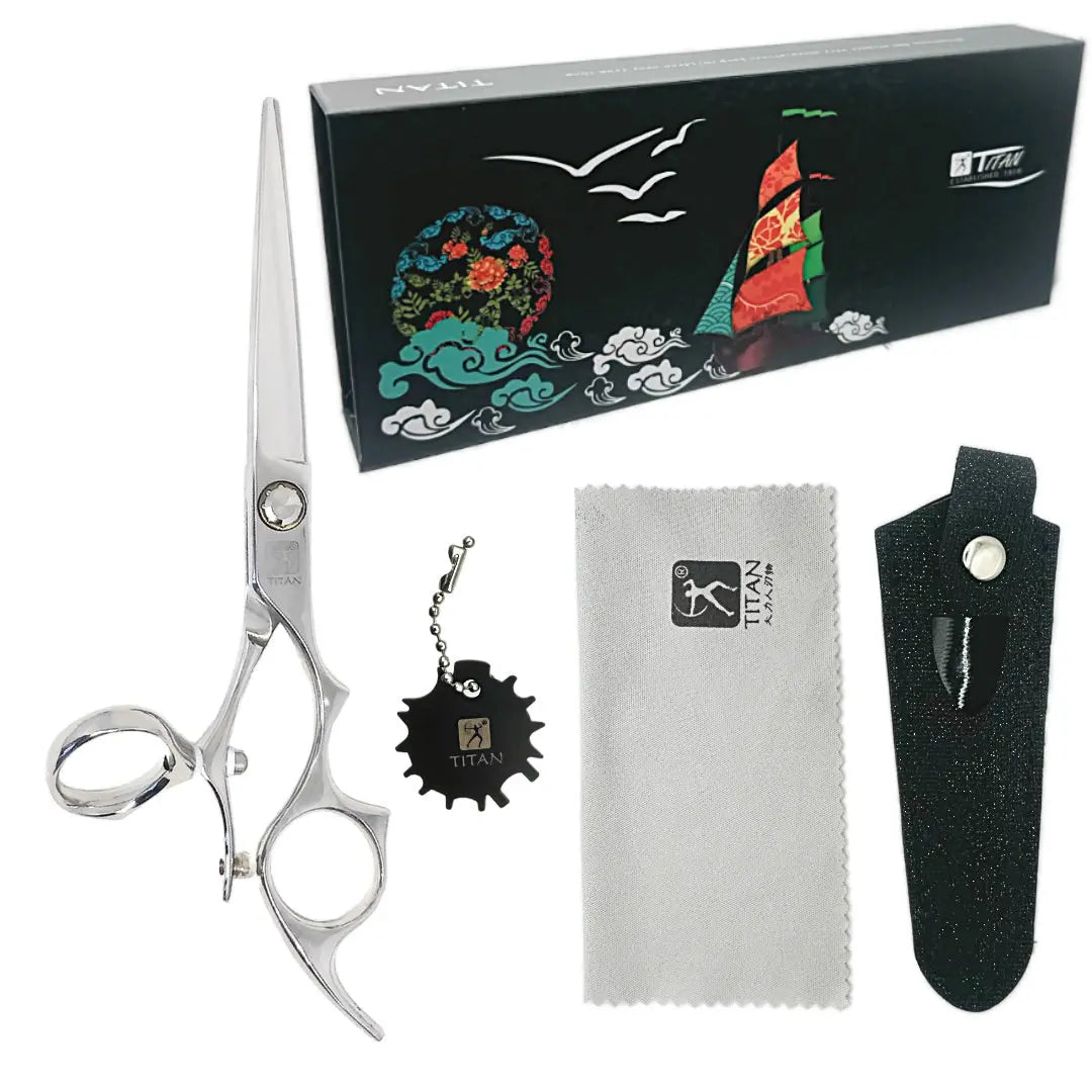 Professional Japanese Swivel Hair Cutting Shears | Handmade | 6 Inch | 440C Steel BUYBARBER.COM