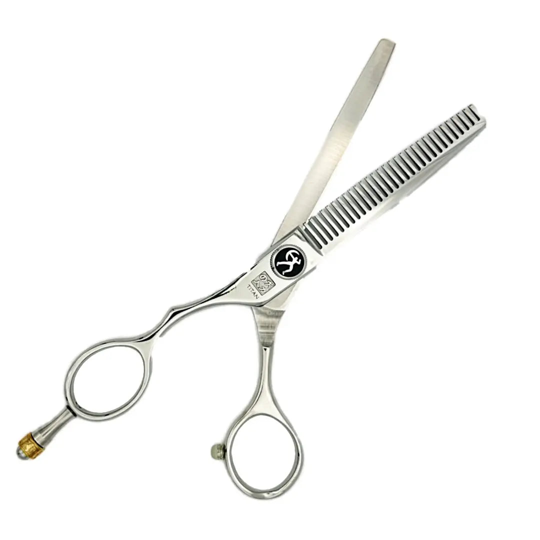 Professional Left-Handed Japanese Hair Thinning Shears | Hand Made | 6 Inch | 440C Stainless Steel - BUYBARBER.COM