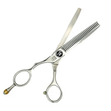 Professional Left-Handed Japanese Hair Thinning Shears | Hand Made | 6 Inch | 440C Stainless Steel - BUYBARBER.COM