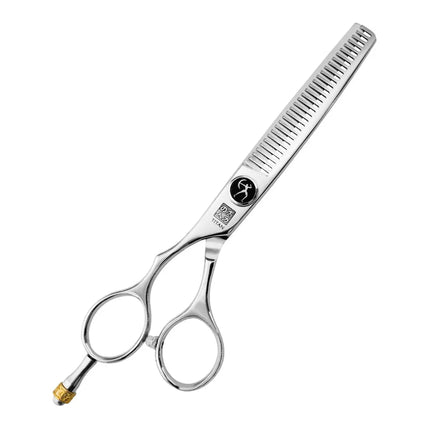 Professional Left-Handed Japanese Hair Thinning Shears | Hand Made | 6 Inch | 440C Stainless Steel - BUYBARBER.COM