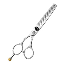 Professional Left-Handed Japanese Hair Thinning Shears | Hand Made | 6 Inch | 440C Stainless Steel - BUYBARBER.COM