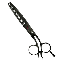 Professional Japanese Black Hair Thinning Shears | Hand Made | 6 Inch | 440C - BUYBARBER.COM