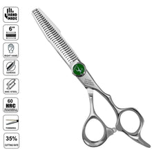 Professional Japanese Hair Thinning Shears | Handmade | 6 Inch | SUS440C Steel - BUYBARBER.COM