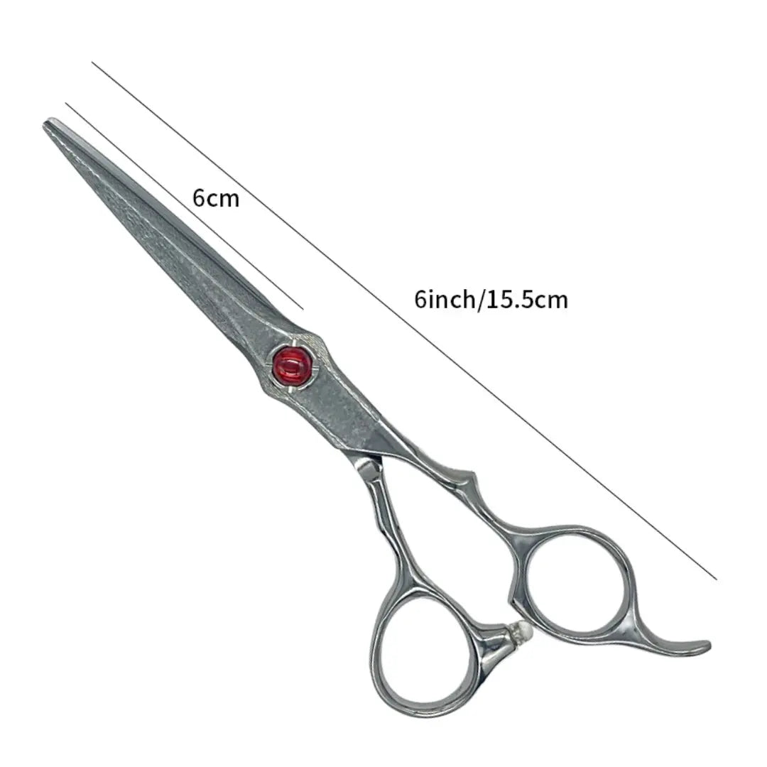 Handmade Japan Damascus ATS314 Cutting Shears 6” – Premium Barber Scissors - BUYBARBER.COM