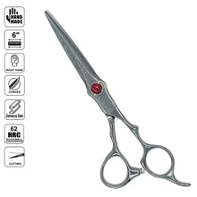 Handmade Japan Damascus ATS314 Cutting Shears 6” – Premium Barber Scissors - BUYBARBER.COM