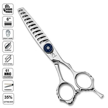 Handmade Japan VG10 Thinning Shears (6”) –Royal Blue - BUYBARBER.COM
