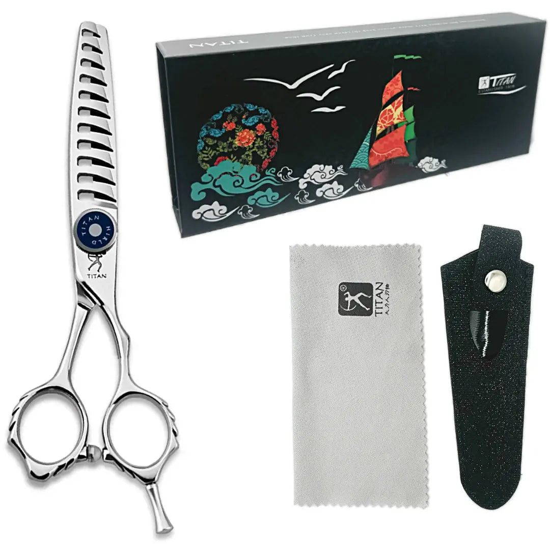 Handmade Japan VG10 Thinning Shears (6”) –Royal Blue - BUYBARBER.COM