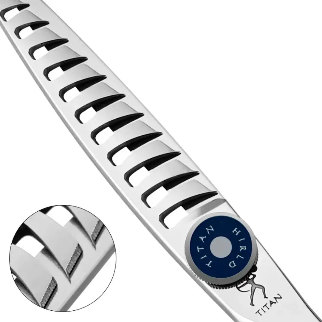 Handmade Japan VG10 Thinning Shears (6”) –Royal Blue - BUYBARBER.COM