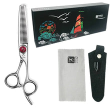 Handmade Japan VG10 Thinning Shears (6”) – Laser Red