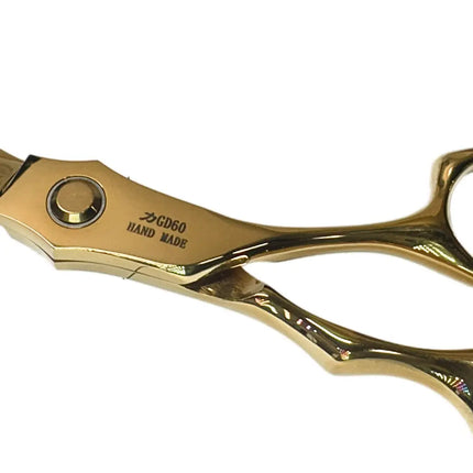 Professional Japanese 6" Gold Hair Cutting Shears – Hand Made 440C - BUYBARBER.COM
