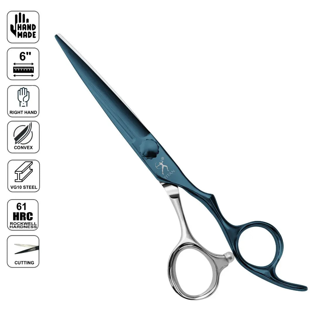 Handmade Japan VG10 6" Cutting Shears | Blue Laser - BUYBARBER.COM