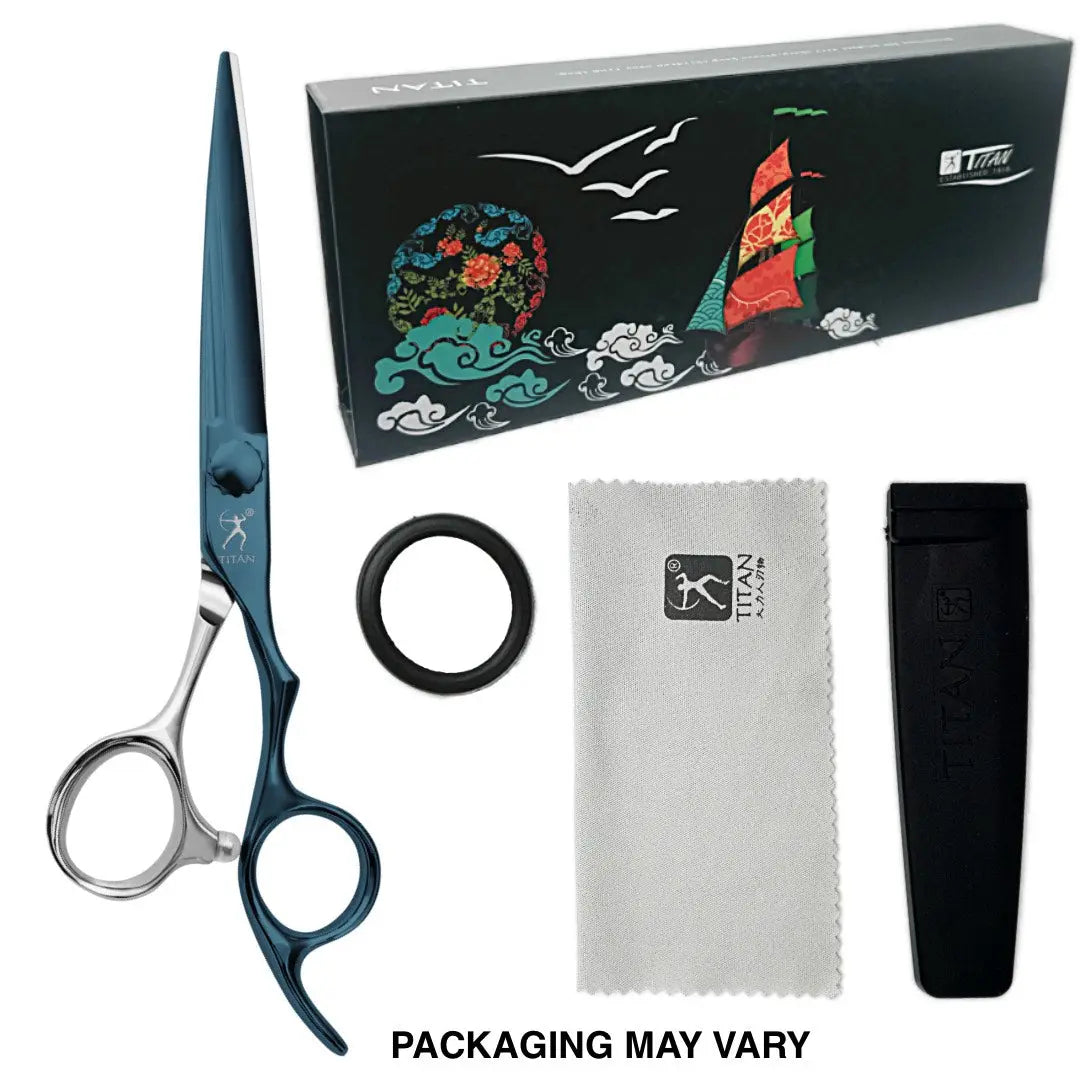 Handmade Japan VG10 6" Cutting Shears | Blue Laser - BUYBARBER.COM