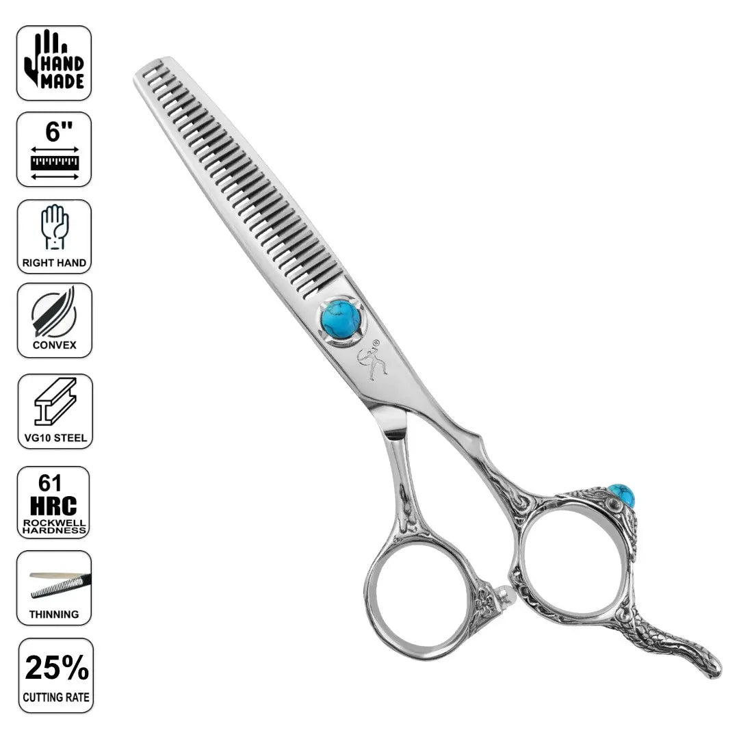 Handmade Japan VG10 6" Dragon Cutting Shears - BUYBARBER.COM