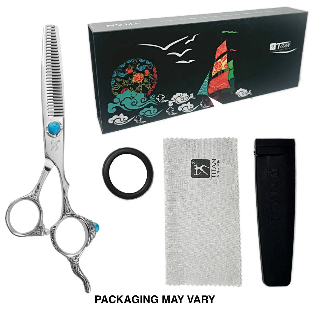 Handmade Japan VG10 6" Dragon Cutting Shears - BUYBARBER.COM