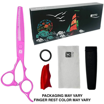 Pink Japanese Hair Cutting Shears 6 Inch – Handmade 440C BUYBARBER.COM
