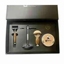 Hand Made Traditional Shaving Set - Green Sandalwood - BUYBARBER.COM