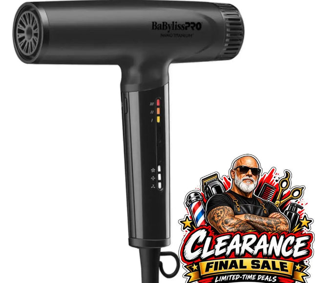 BaBylissPRO Nano Titanium Matte Black Light Ionic High-Speed Dryer BaByliss